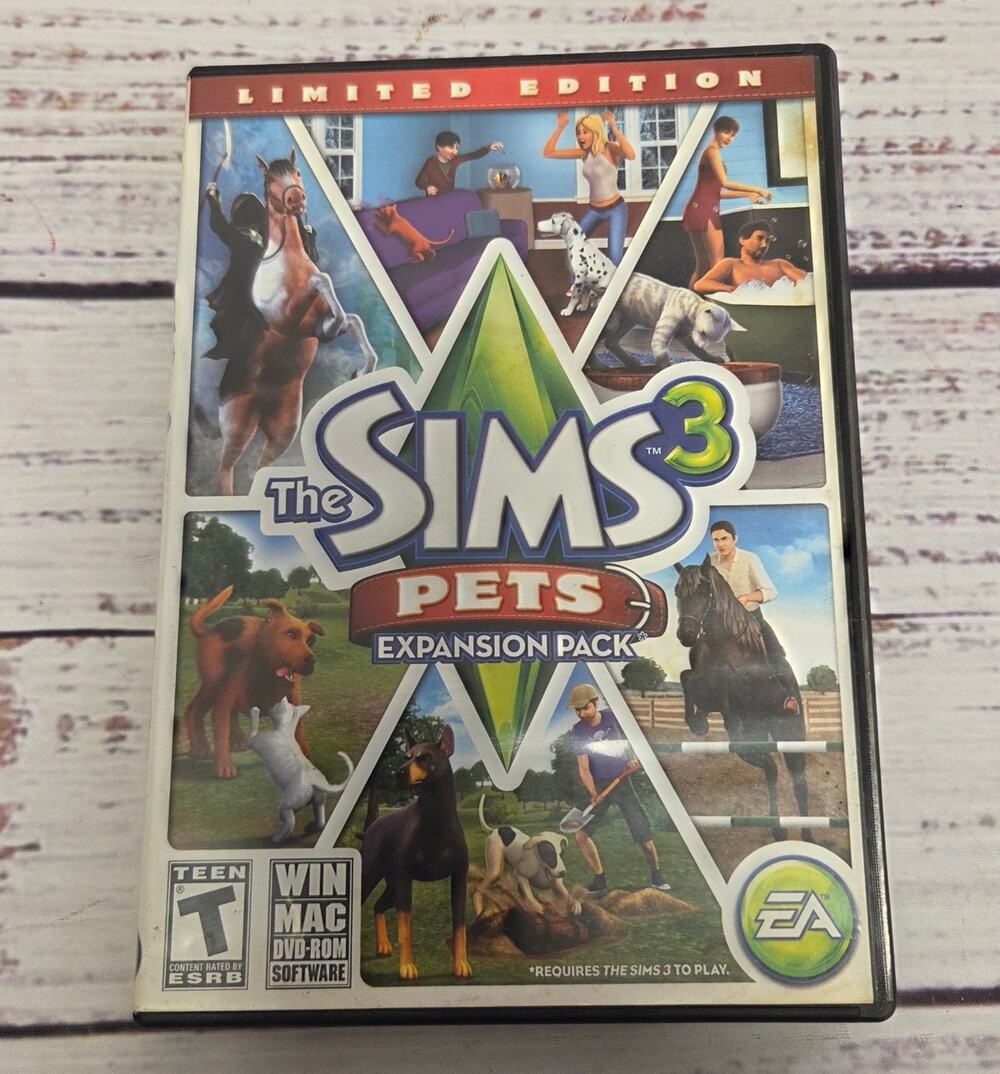 Sims 3 Pets Limited Edition Expansion Pack PC/Mac Untested